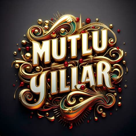 mutlu yıllar yazı fontu